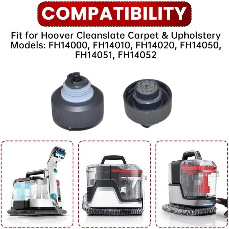 Solution Water Tank Cap 440014958 OEM Compatible with Hoover Cleanslate FH14000, FH14010, FH14020, FH14050, FH14051, FH14052
